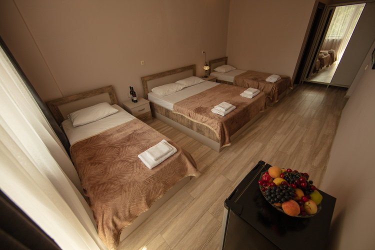 Superior Quadruple room with balcony and with view