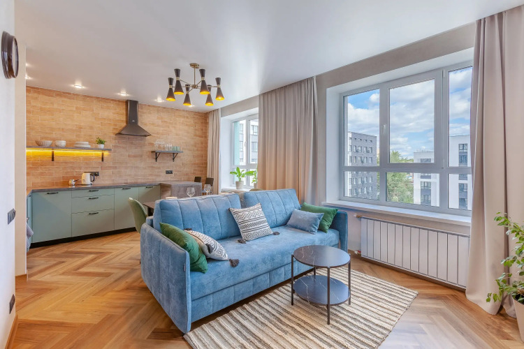 Фотография номера квартиры Квартира Aparts Pro+ Студия Восьмое Небо в ЖК Паново Парк