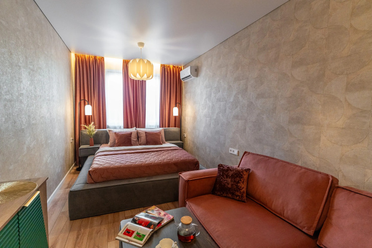 Фотография номера квартиры Апартаменты с просторной открытой терассой в Южном районе Новороссийска от LetoApart