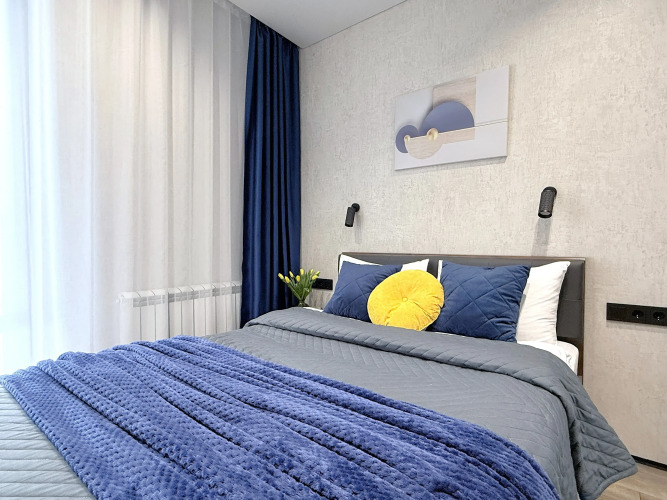 Фотография номера квартиры Апартаменты ЕВРО ДВУШКА В КОМФОРТНОМ СОВЕРЕМЕННОМ ЖК