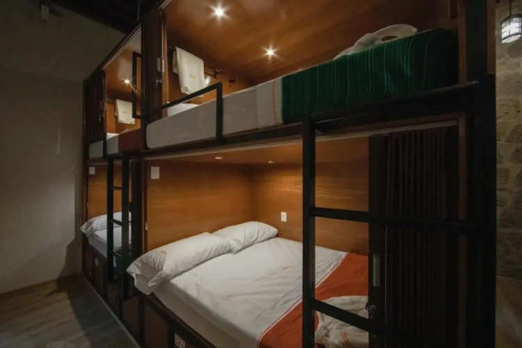 Bed in Dorm (female dorm) with view