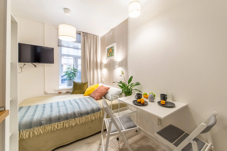 Фотография номера квартиры Апартаменты Monetka House Двухместная Студия с 2 окнами