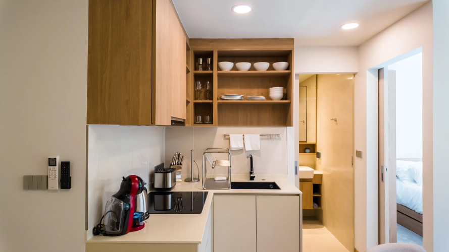2 Spalni V Skypark Apartment
