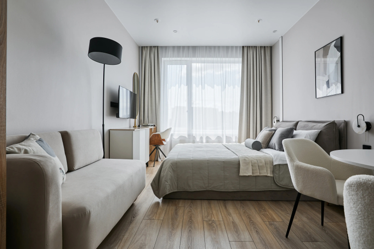 Фотография номера квартиры Апартаменты Myhome Yourhome в  Avenir Ladojsky