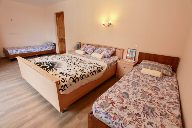 Standard Quadruple room with balcony and with view