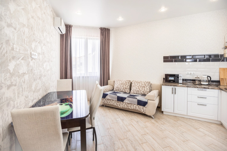 Фотография номера квартиры Апартаменты Евродвушка на Берегу Моря с бассейном