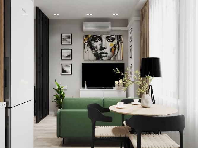 Фотография номера квартиры Квартира Шикарная студия в клубном доме центр города