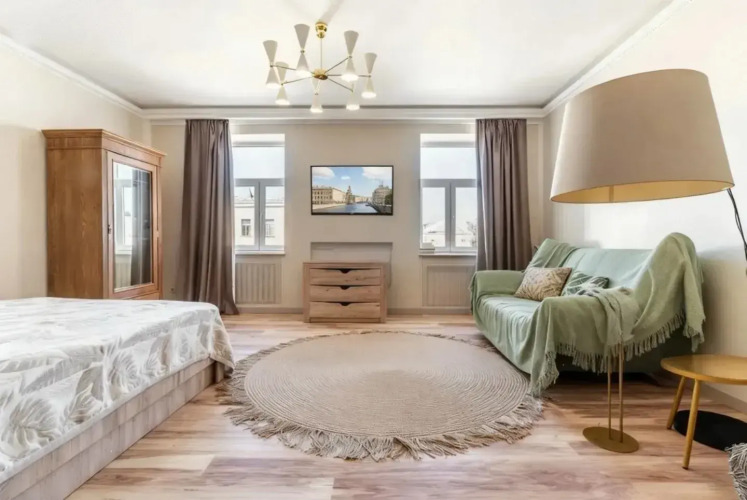 Фотография номера квартиры Квартира EasyGuest c видом на реку
