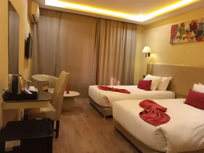 Standard Twin room with balcony and with view