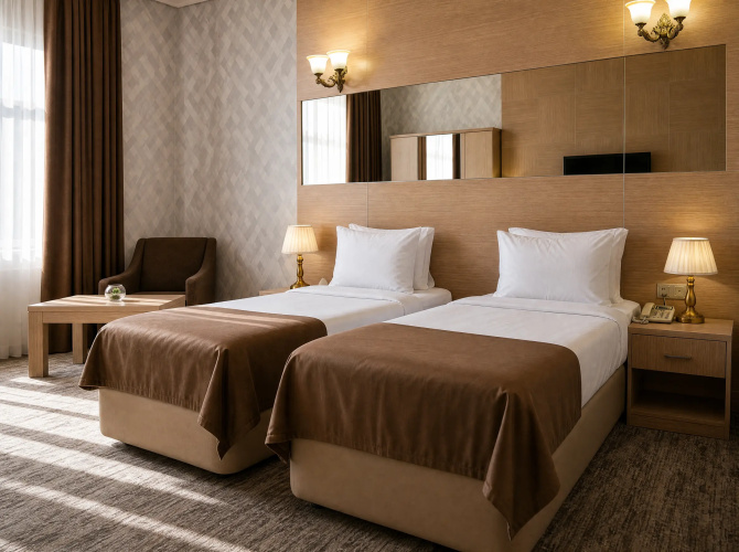 Standard Twin room with city view