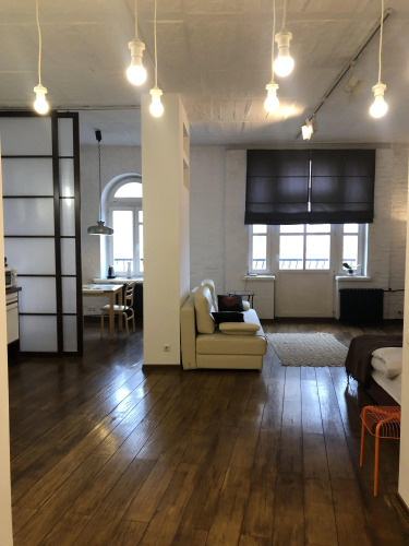 Фотография номера квартиры Апартаменты Студия с отдельной спальней в районе вокзала