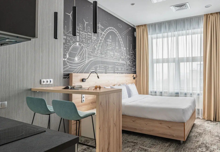 Фотография номера апарт отеля Cosmos Stay Moscow Profsoyuznaya Hotel 3*