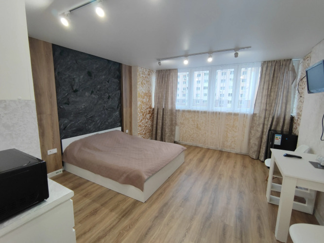 Фотография номера квартиры Квартира Уютная студия с дизайнерским ремонтом на ул. Мира