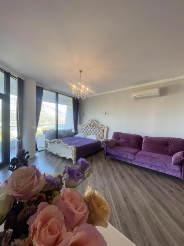 Фотография номера квартиры Апартаменты Резиденция Алтея с видом на море и горы