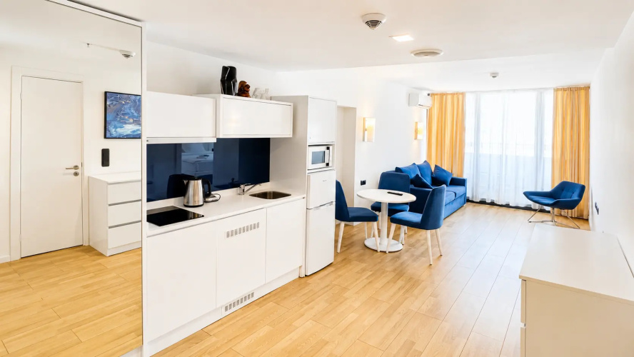 2 rooms Double Apartment with balcony and with view