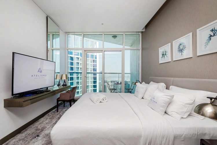 Double Apartment with balcony and with city view
