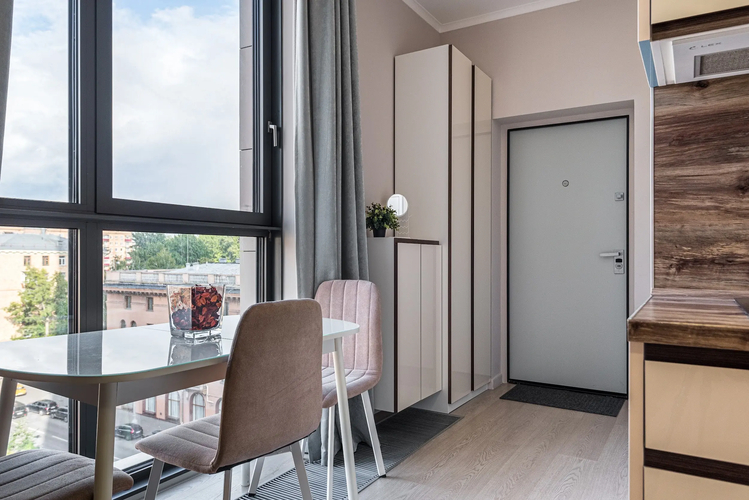 Фотография номера квартиры Апартаменты Flat Inn в ЖК Alcon Tower рядом с метро Динамо