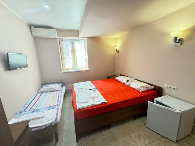Standard Triple room with courtyard view