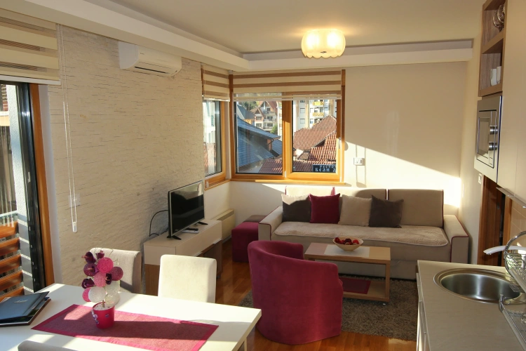 1 Bedroom Deluxe Apartment with balcony and with view