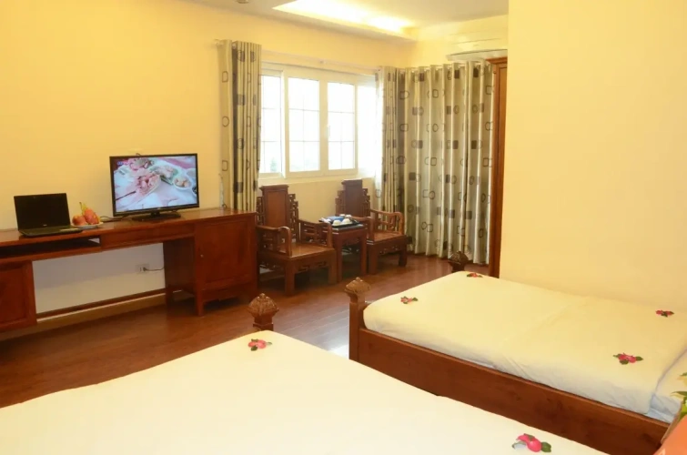 Deluxe Quadruple room with balcony and with view