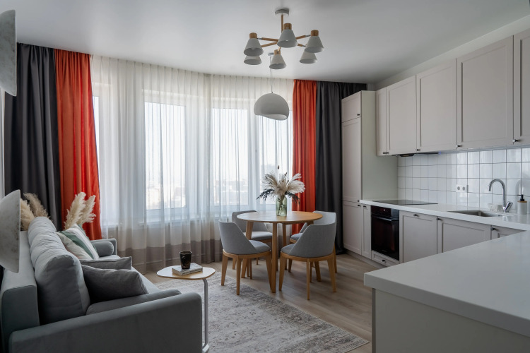 Фотография номера квартиры Апартаменты Amber от Сети Good Vibes Apartments