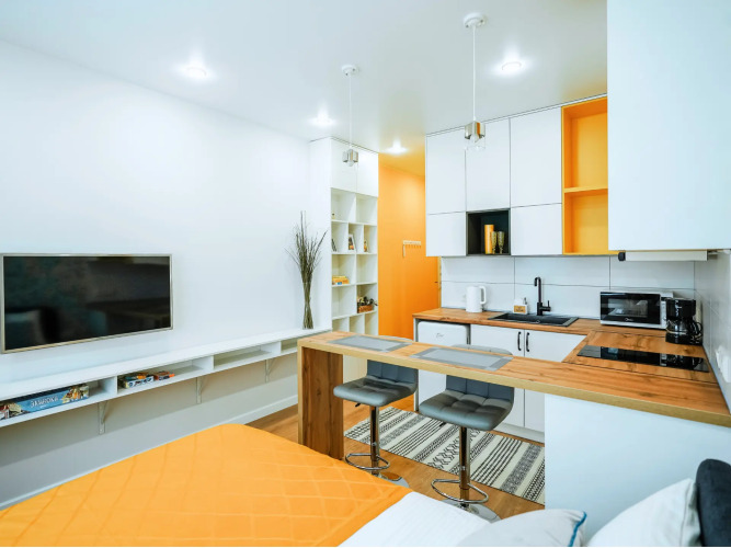 Фотография номера квартиры Апартаменты Yellow Studio Парк Галицкого