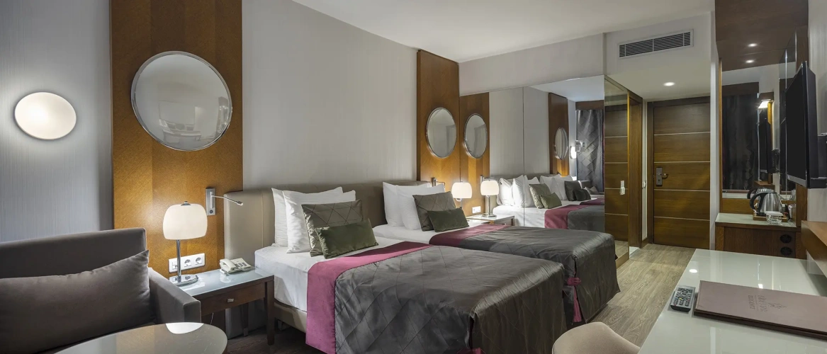Double room with balcony and with land view