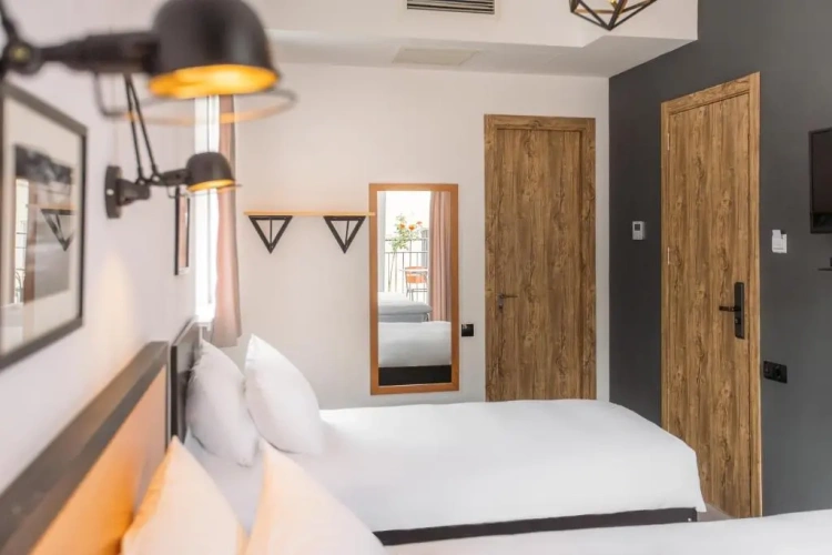 Twin room with view