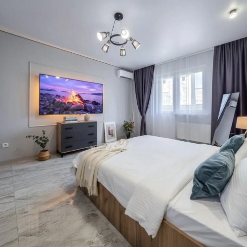 Фотография номера квартиры Квартира с большим телевизором и шикарным видом на реку Кубань 3