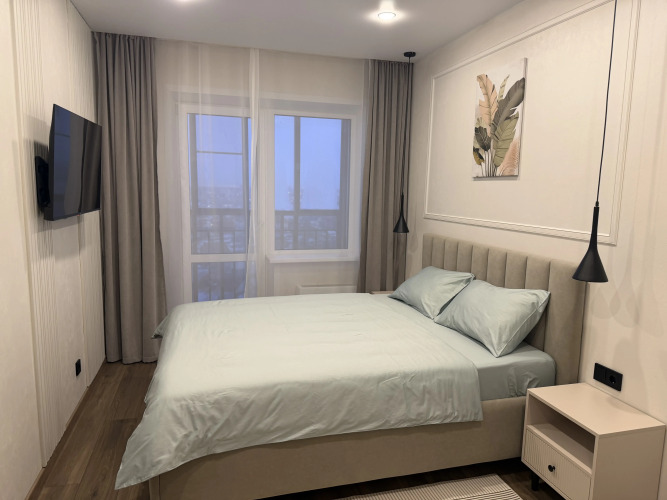 Фотография номера квартиры Апартаменты Комфортные 2х-комнатные рядом с аэропортом Толмачево