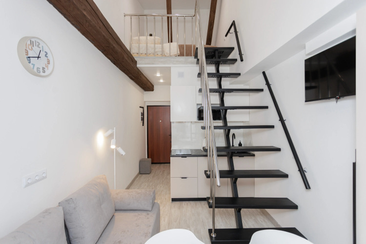 Фотография номера квартиры Апартаменты Сутки-Дом - Лестница 4