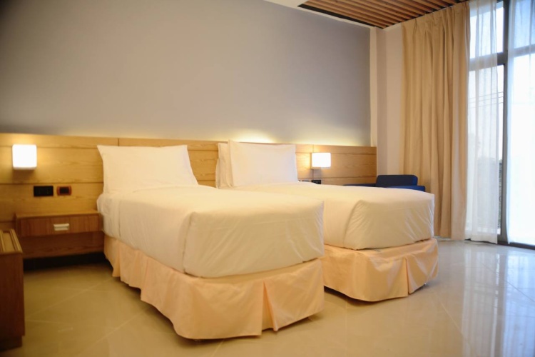 Standard Twin room with balcony and with view