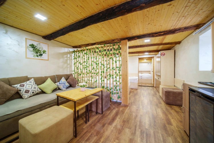 2 Bedrooms Economy Sextuple room with balcony and with view