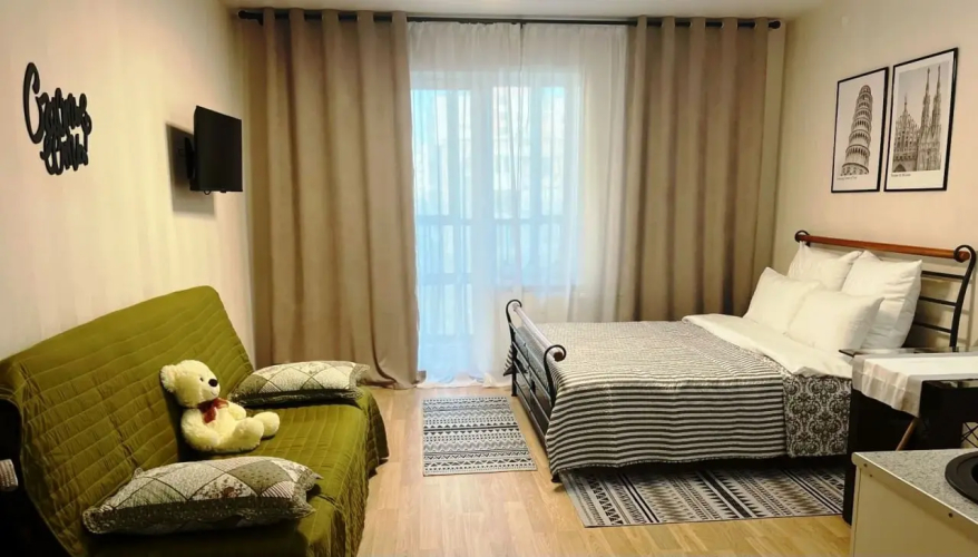 Фотография номера квартиры Квартира Уютная студия в центре города с лоджией