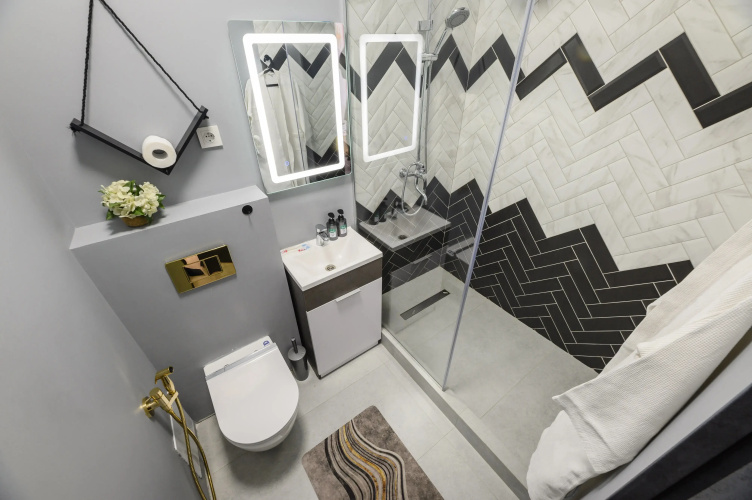 V Centre Goroda s Vidom na Krasivye Gory Flat