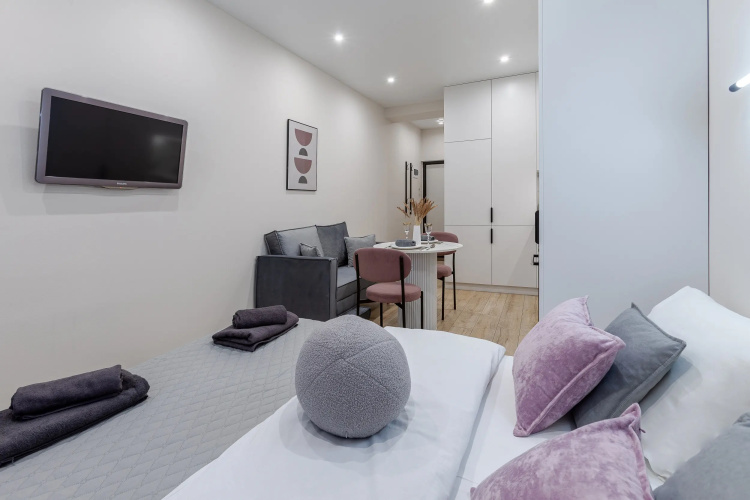 Фотография номера квартиры Апартаменты RentPlaza люкс в центре города рядом с Волгой