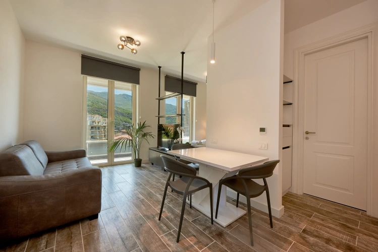Studio with balcony and with view