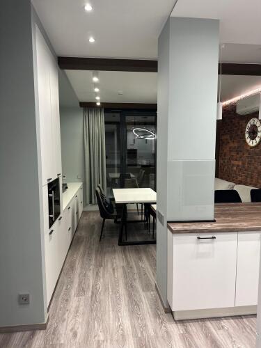 Фотография номера квартиры Апартаменты Охта Парк Adventure Де Люкс с сауной