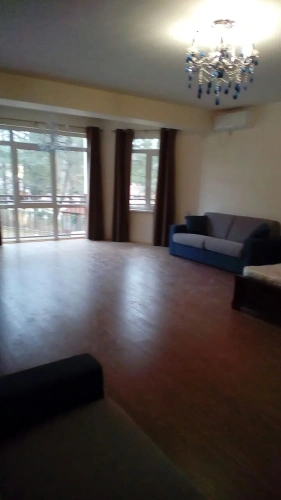 Family with bay window room with view