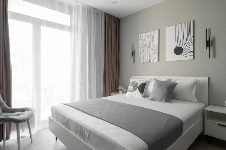 Фотография номера квартиры Апартаменты Обсидиан с видом на горы от УК Атмосфера