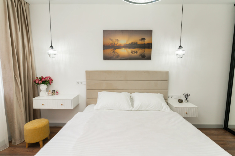 Фотография номера квартиры Апартаменты однокомнатные с кроватью и ванной, 3 этаж