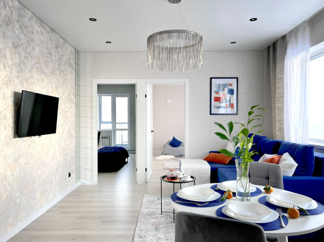 Фотография номера квартиры Апартаменты SleepNsk Красивая Трешка Около Аквапарка