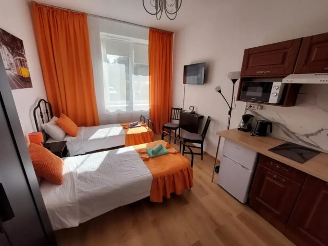 Фотография номера квартиры Квартира Живи в Песочном Студия Оранж