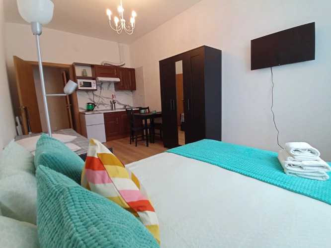 Фотография номера квартиры Студия Бирюзовая в поселке Песочном