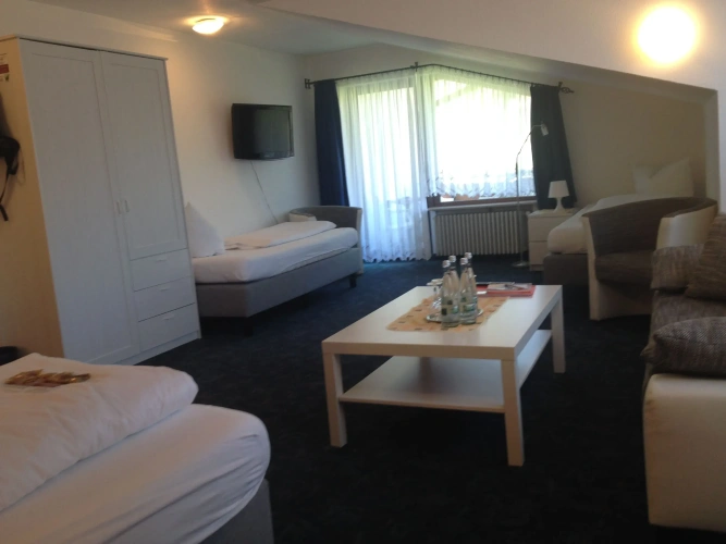 1 Bedroom Classic Quadruple room with balcony and with mountain view