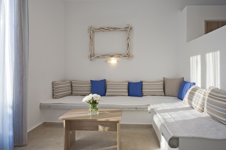 Family Studio with balcony and with sea view