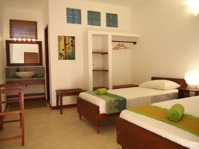 Standard Twin room with balcony and with garden view