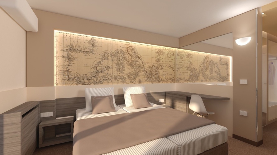 Standard Double room with balcony and with sea view