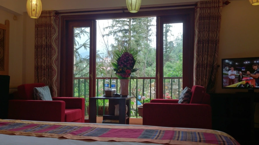 Standard Double room with balcony and with garden view