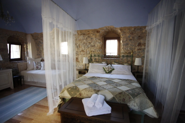 Standard Quadruple room with balcony and with view